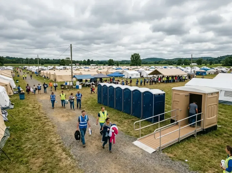 disaster-relief-camp-restrooms-010 — frequently asked questions, Dumpster & Portable Bathrooms Rental in Tremont, IL